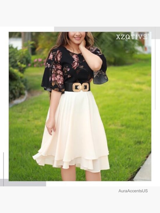 Gold Buckle Stretchy Waist Belt, 3\